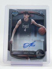 DAVIS FOGLE 2025-26 BOWMAN CHROME U 1ST ROOKIE RC AUTO #CPA-DF GONZAGA Q3882