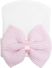 Newborn Hats for Girls Hospital Hat Baby Girl Bows and Headbands Infant Beanie N