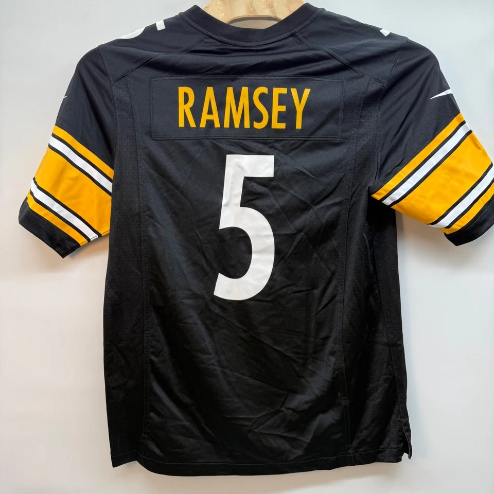 Nike Pittsburgh Steelers NFL Jersey #5 Ramsey Black Gold White Men's XL - Image 2 of 4