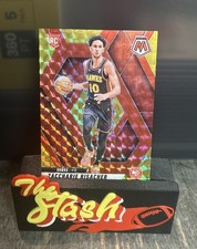 2024-25 Panini Mosaic Zaccharie Risacher (RC) /75 Choice Fusion Red & Yellow