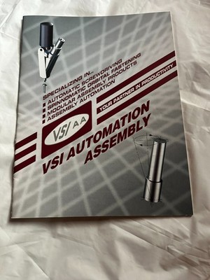 VSI Automation Assembly Screwdrivers Spinomatic Orbital Fastening SALES BROCHURE