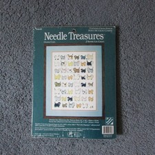 Needle Treasures I Love Cats Counted Cross Stitch Kit Cat Kitty Kitten Love