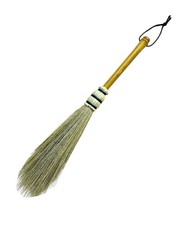 Handmade Broom Stick Handle Duster Brush,Natural Grass, Whisk Broom,Cleaning ...