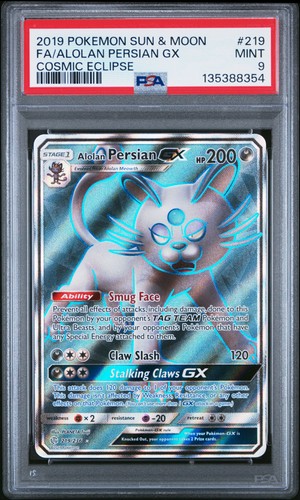 Alolan Persian-GX graded PSA 9 for sale on eBay