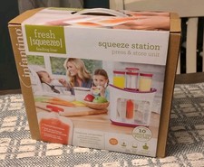 INFANTINO Baby/Infant FRESH SQUEEZE STATION PRESS  STORE UNIT  10 Pouches New