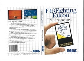 Sega Master System F-16 FIGHTING FALCON w/Sega Card, Instructions & Box (CIB)
