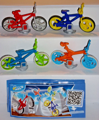 BMX BIKES COMPLETE SET OF 4 TOYS WITH ALL PAPERS KINDER JOY SURPRISE EGG  2014/15 | eBay