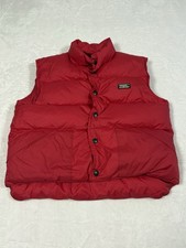 L.L. Bean Kids Size 8 Red Goose Down Puffer Vest