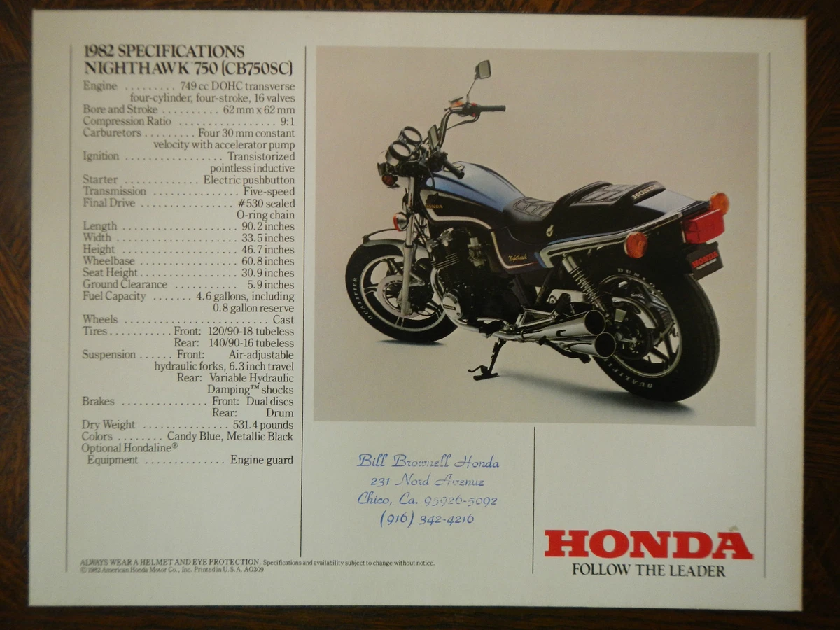 1982 honda nighthawk 750 on sale for sale