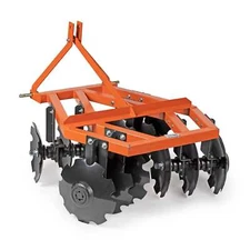Titan Attachments 3 Point 4ft Notched Disc Harrow Plow Attachment for Cat 1