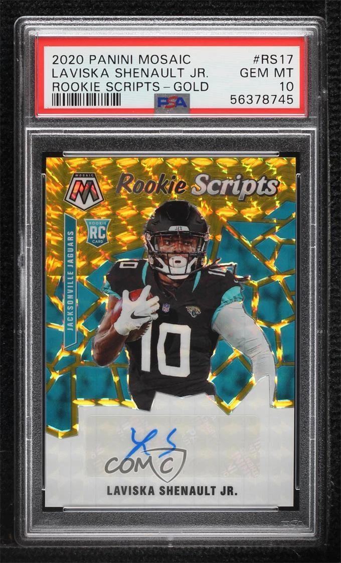 Laviska Shenault Jr. Panini Mosaic Rookie Scripts #RS17 Gold