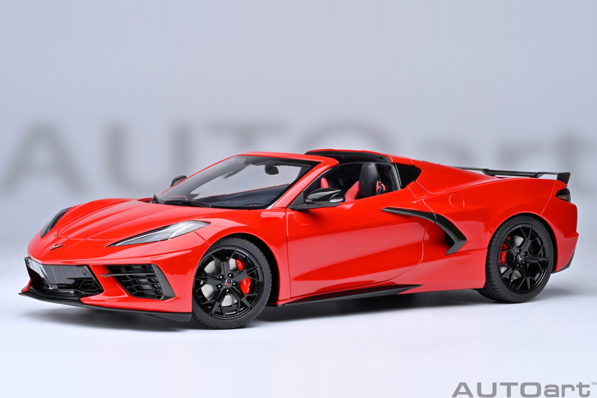 CHEVROLET CORVETTE C8 Z51 STINGRAY COUPE TORCH RED 1:18 by AUTOart