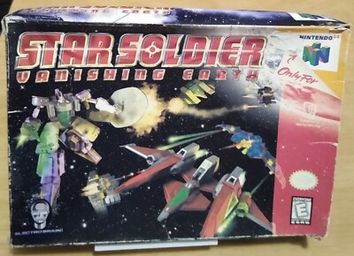 Star Soldier Vanishing Earth (Nintendo 64, 1998) N64 Box & Cart | eBay