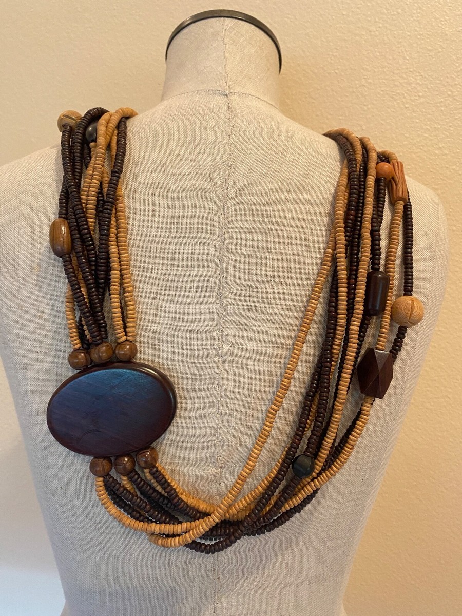 Beaded Wood Waist Belt Women display picture 1