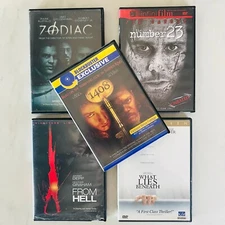 Lot of 5 Thriller Movies - DVD - From Hell - Zodiac - Lies Beneath - 23 - 1408
