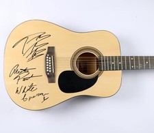 Post Malone Signed Guitar Austin Post White Iverson Autograph Beckett COA