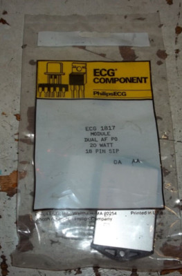 PHILIPS ECG 1817 MODULE DUAL AF PO 20 WATT 18 PIN STRIP OA AA  (152-1)