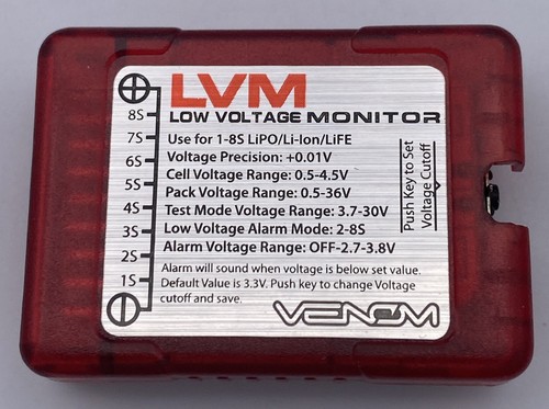 50+ Lot Of Venom 2-8s LIPO/ Life/ Li-Ion LVM Low Voltage Monitors - Picture 8 of 8