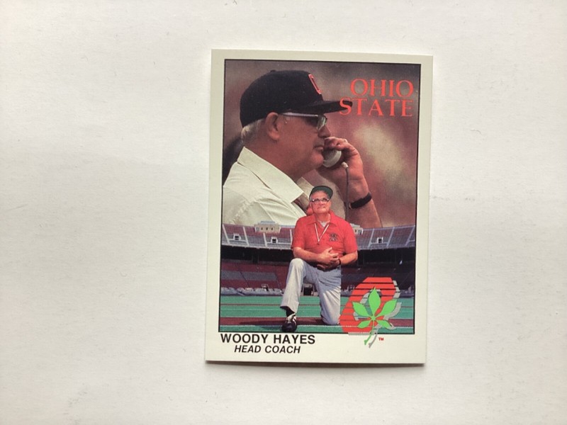 Ohio State University Football Card Great Coach  Woody Hayes Mint. OSU. Go Bucks
