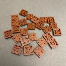 Lego 3022 94148 Reddish Brown Replacement Add-on Pieces Parts Lot of 25