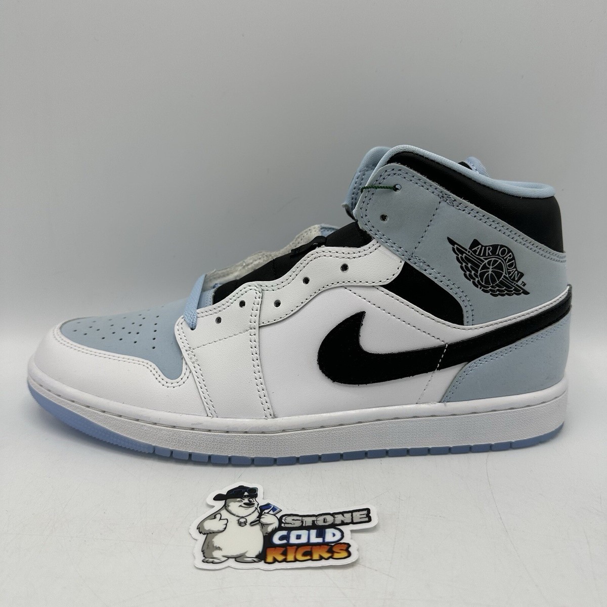 Nike Air Jordan 1 Mid SE Ice Blue UNC Size 10.5 DV1308-104 Left
