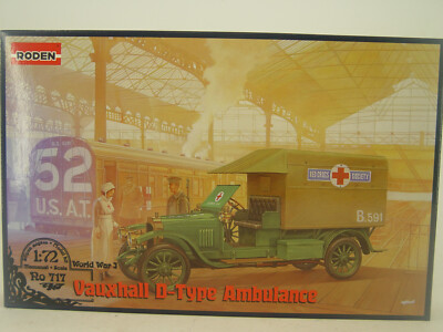 Vauxhall D-Type Ambulanz Weltkrieg 1  - Roden  Bausatz 1:72 - 717   #E