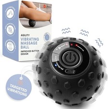 4-Speed Vibrating Massage Ball - Peanut Massager and Vibrating Foam Roller