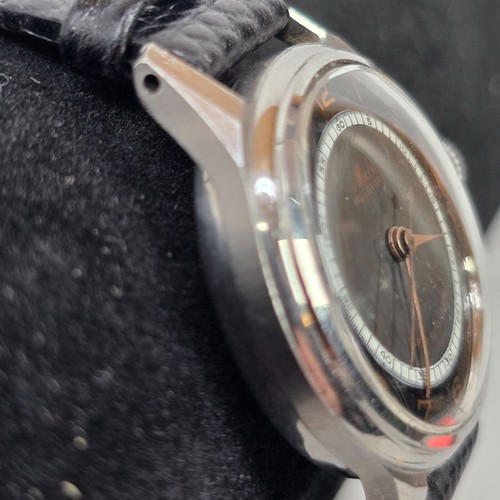 VTG Mido Multifort Ladies Super-Automatic Watch 1950s Black Leather Strap 25mm - Picture 3 of 12
