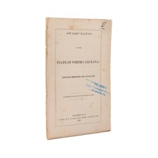 1867 NORTH CAROLINA. Swamp Lands of the State of North-Carolina for Emigrants &