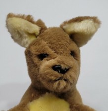 HS TOY KANGAROO MOM  BABY 10" FIRM PLUSH STUFFED ANIMAL MADE IN KOREA