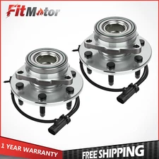 2PCS Front Wheel Hub Bearing Assembly For GMC Sierra Chevrolet Silverado 4WD