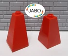 (i 2/12) LEGO 2x 3685 Roof Brick Slope 2x2x3 Red 6040 7946 10223 5521