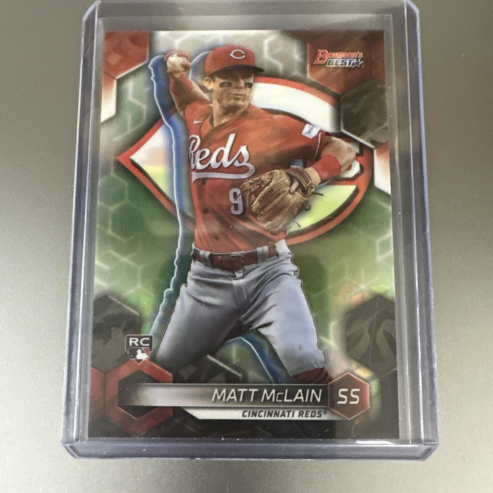 Matt McLain 2023 Bowmans Best Wave Refractor RC Cincinnatti Reds Rookie Card SP