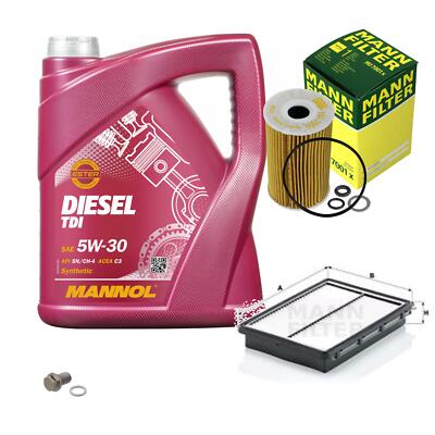 MANN Inspektionspaket 5L MANNOL Diesel TDI 5W-30 für KIA Optima Sportswagon 1.7