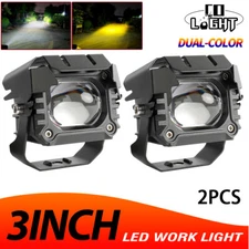 2Pcs 3"Inch LED Work Light Cube Pods Spot Flood OffRoad Lights Truck Driving FOG
