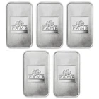 Lot of 5 - Pamp 1 oz Silver Bar .999 Fine Silver