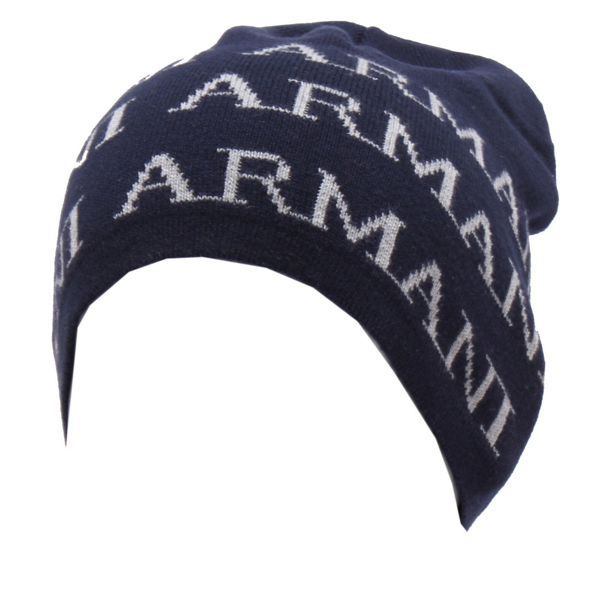 9638X cuffia BOY bimbo ARMANI JUNIOR blue/grey cotton beanie hat