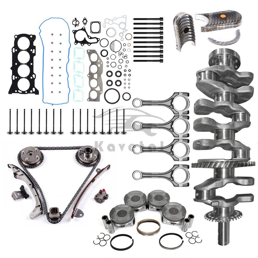 2AR-FE 2.5L Toyota Engine Rebuild Kit with Crankshaft Rods Timing VVT