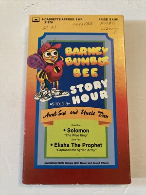 Aunt Sue and Uncle Dan Barney Bumble Bee Story Hour Solomon Elisha Cassette
