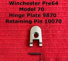 Winchester Pre64 Model 70 Magazine Cover Hinge Plate And Pin - Win Part 9870