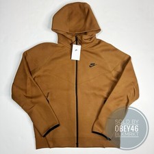 Nike Sportswear Tech Fleece Jacket Light British Tan Brown Black Size Large