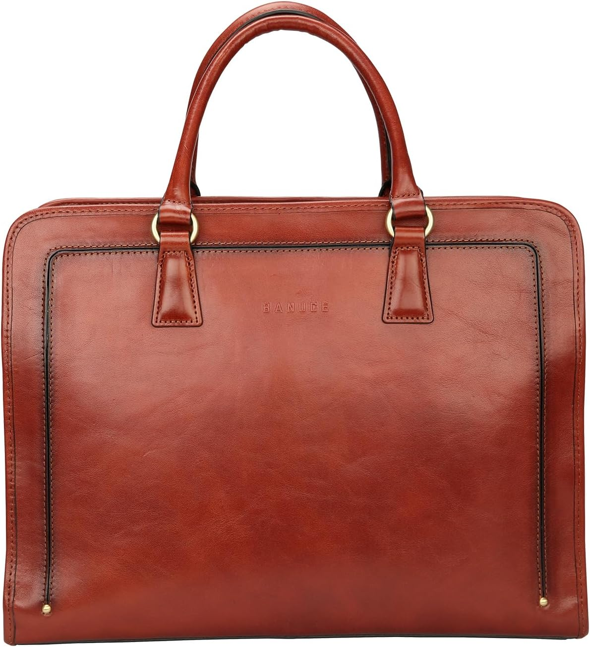 Vintage and Classic Genuine Full Grains Italian Leather Briefcase for Women 14 I