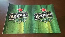 Vintage 2002 Corrugated Heineken Beer Store Advertising Display Poster Sign