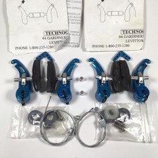 Tech-Lite Cantilever Brake Set Blue NOS Vintage MTB Technogen Rare Grafton