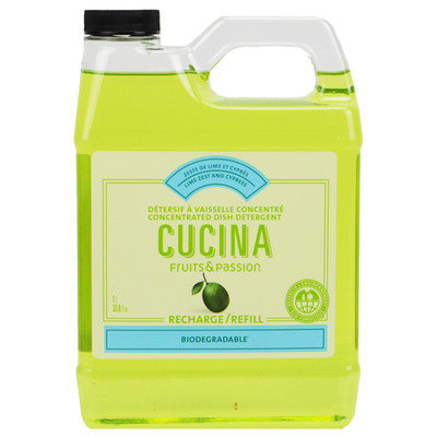 Fruits & Passion Concentrated Lime Zest & Cypress Dish Detergent refill 33.8oz