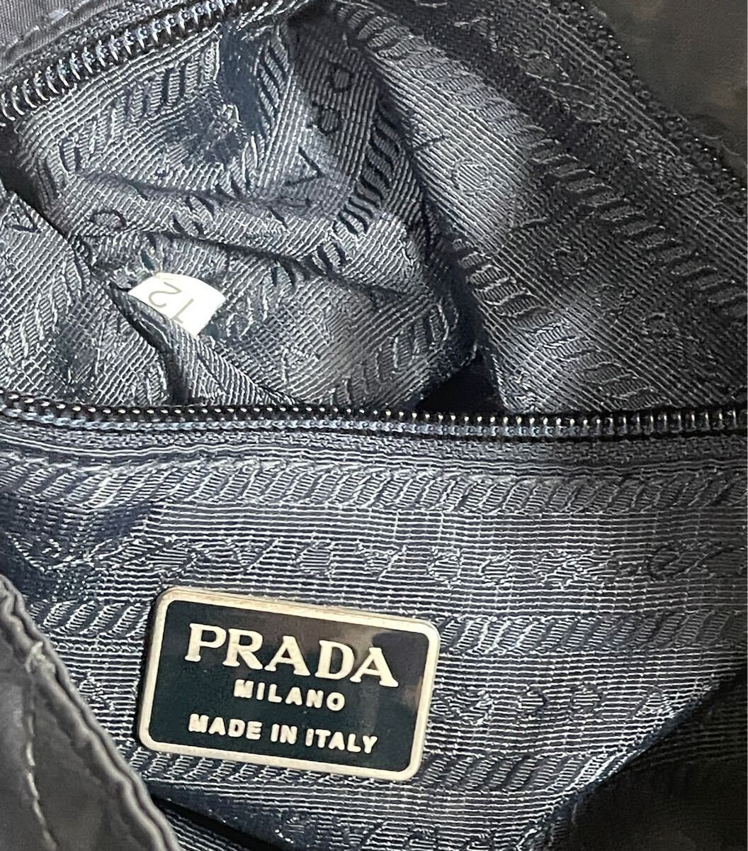 Excellent condition rare PRADA triangular nylon q… - image 9
