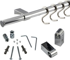 Barra Sottopensile Cromo cm 90 * porta accessori