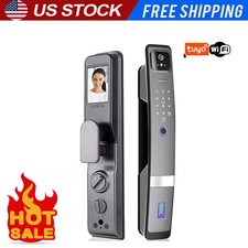 Smart Door Lock 3D Face Recognition Camera FingerPrint Password Security Lock.US