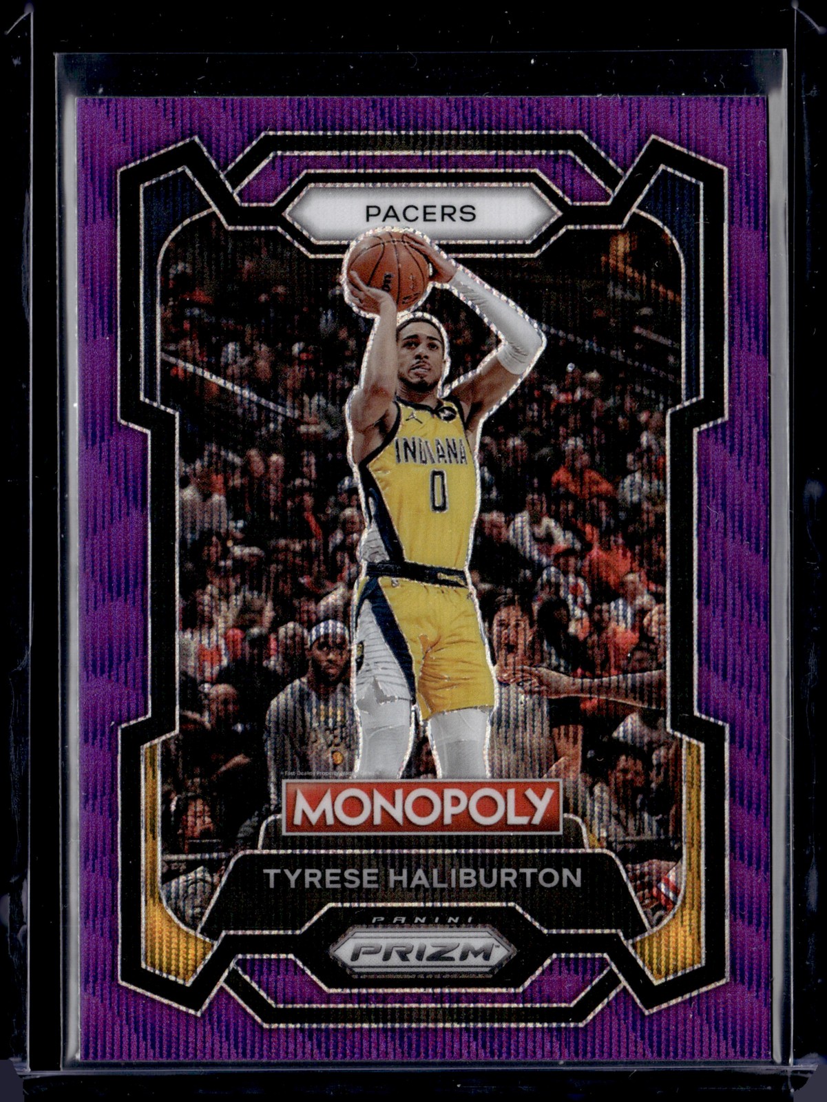 2023-24 Panini Prizm Monopoly #34 Tyrese Haliburton Purple
