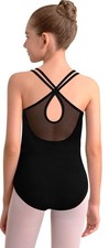 Mesh Camisole Dance Leotard for Girls Ballet,Full Front Lining 239101-06-10Y 